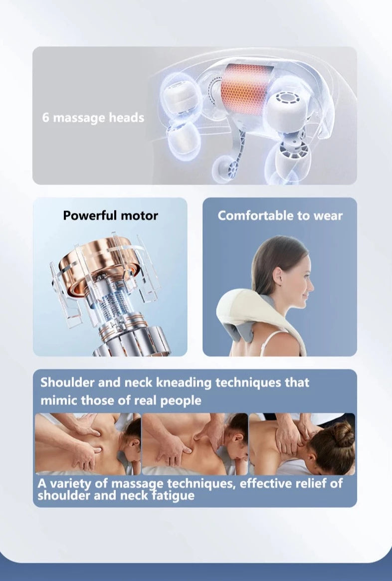 Electric Massager for Shoulder and Neck With Optional Heat