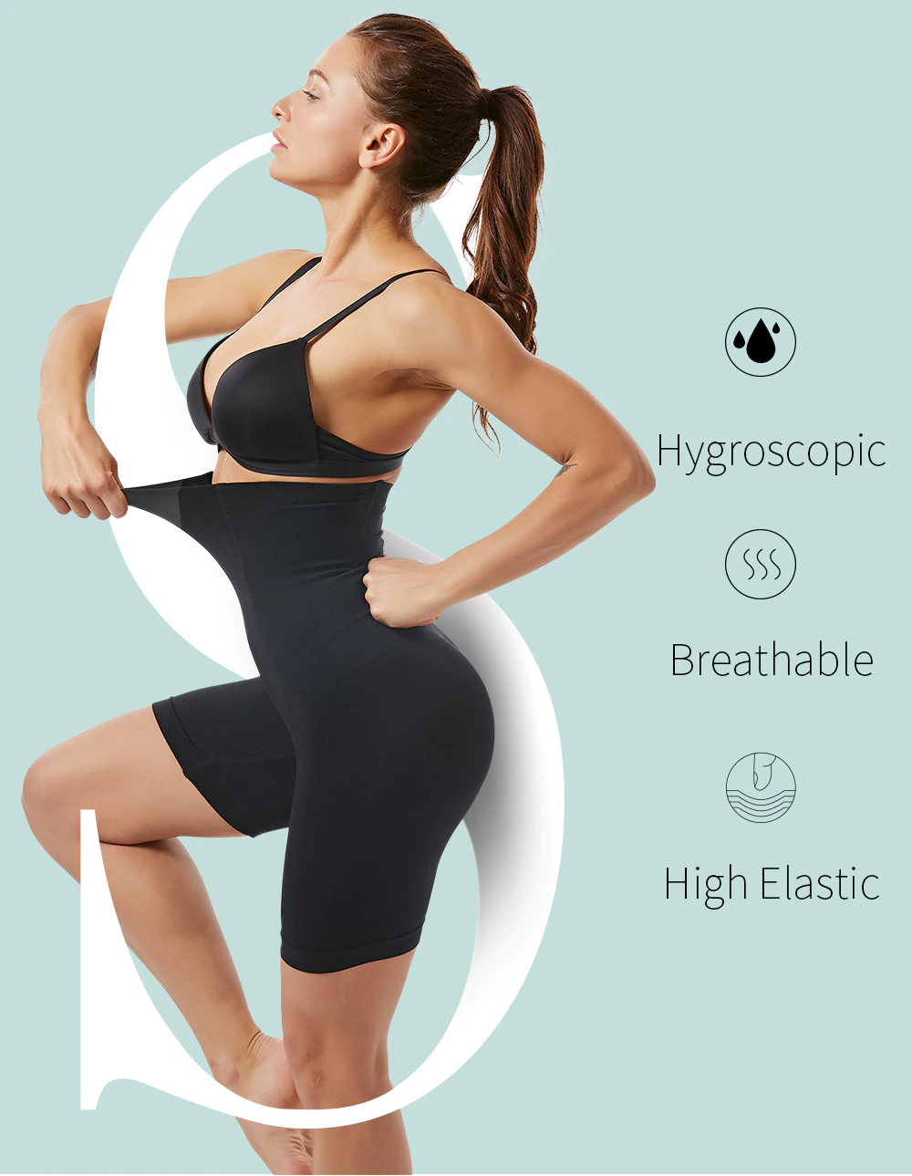 Body Slimming Butt Lifting High Waisted Shorts