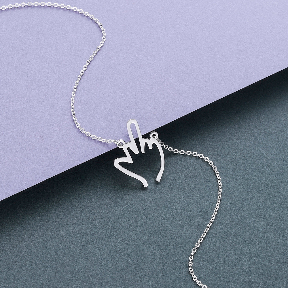 F U Necklace - Tarnish Resistant