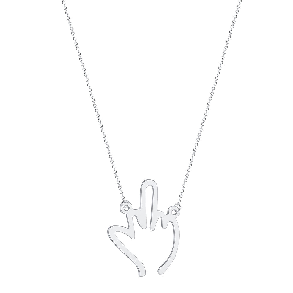 F U Necklace - Tarnish Resistant