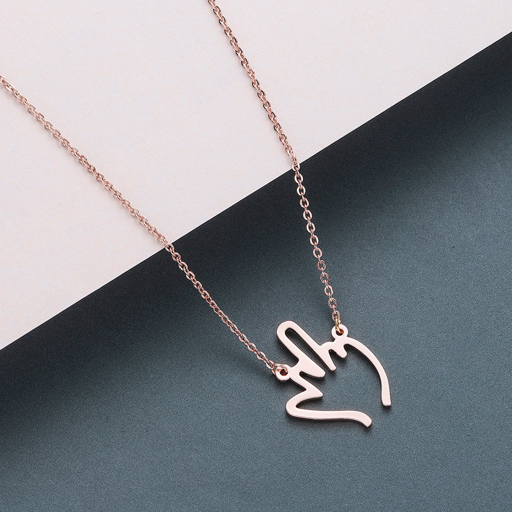 F U Necklace - Tarnish Resistant
