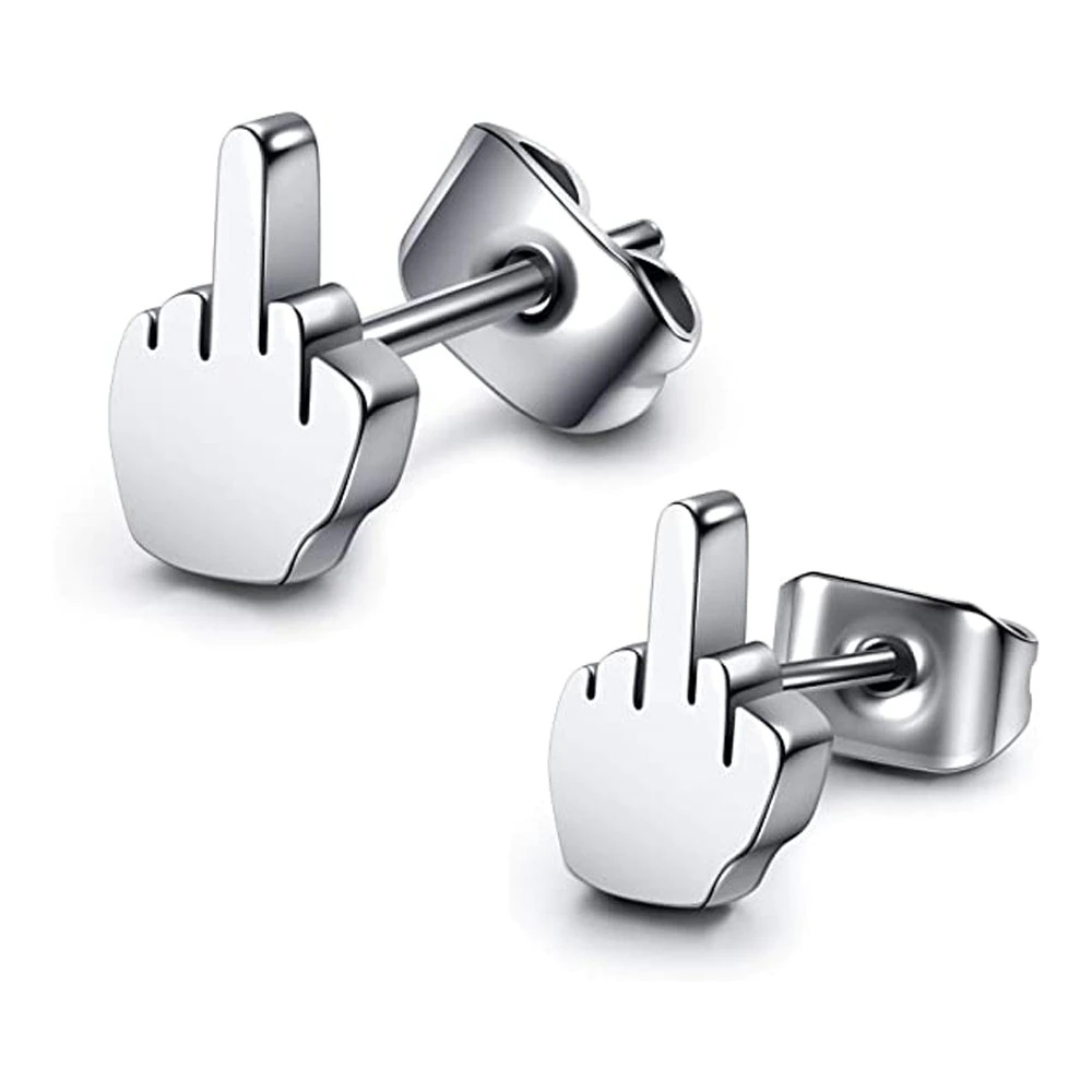 F U Earrings - A Pair