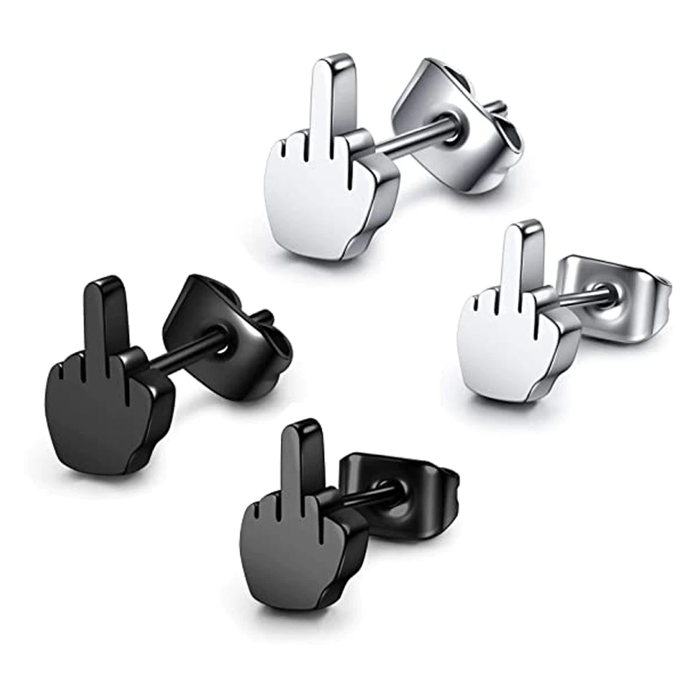 F U Earrings - A Pair