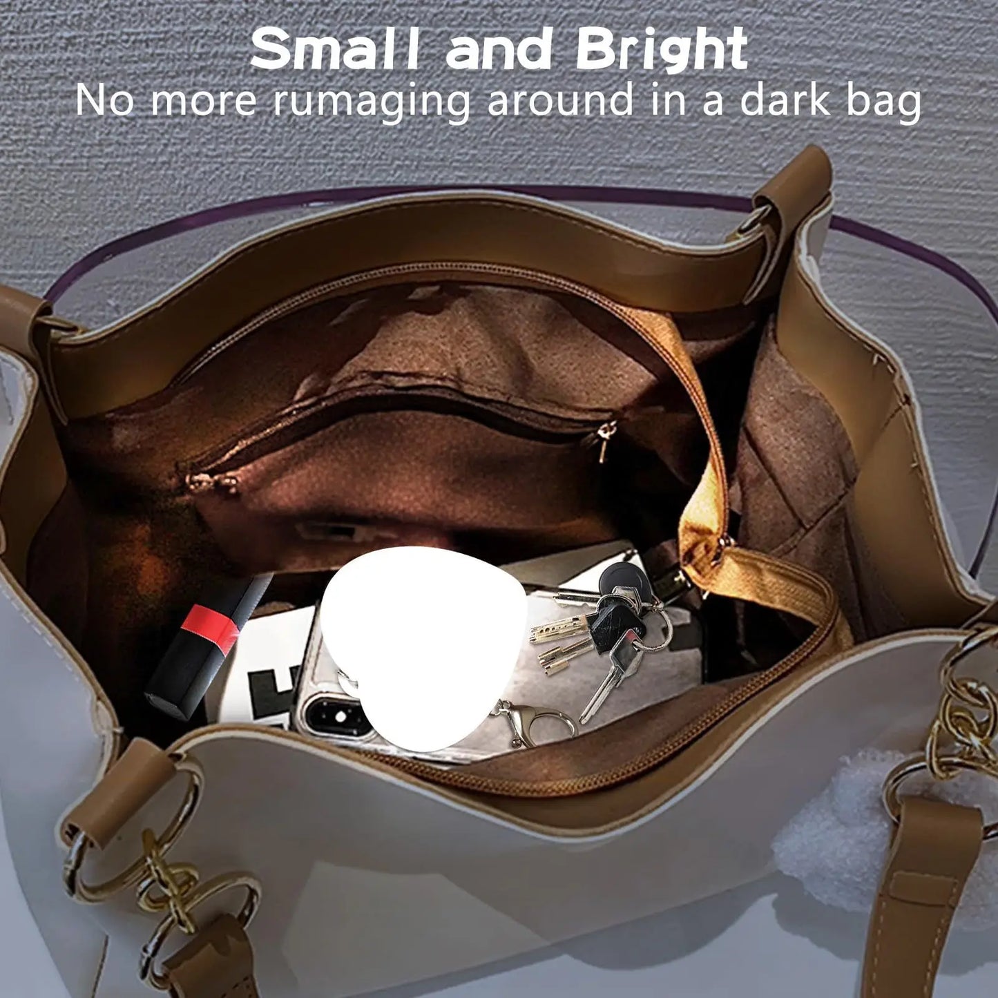 Purse Light Keychain - 2 PCS Set