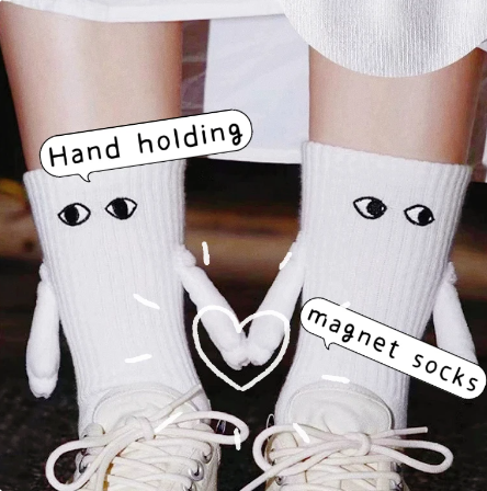 Magnetic Socks Holding Hands - Couple, BFF