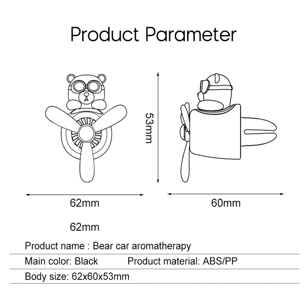 Bear Pilot Air Freshener For Cars