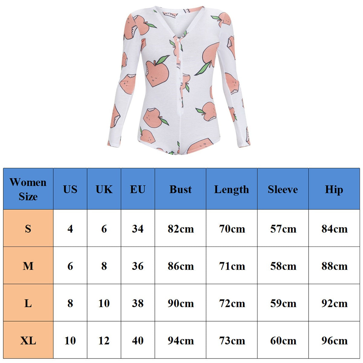 Peachy Romper Booty Pajamas