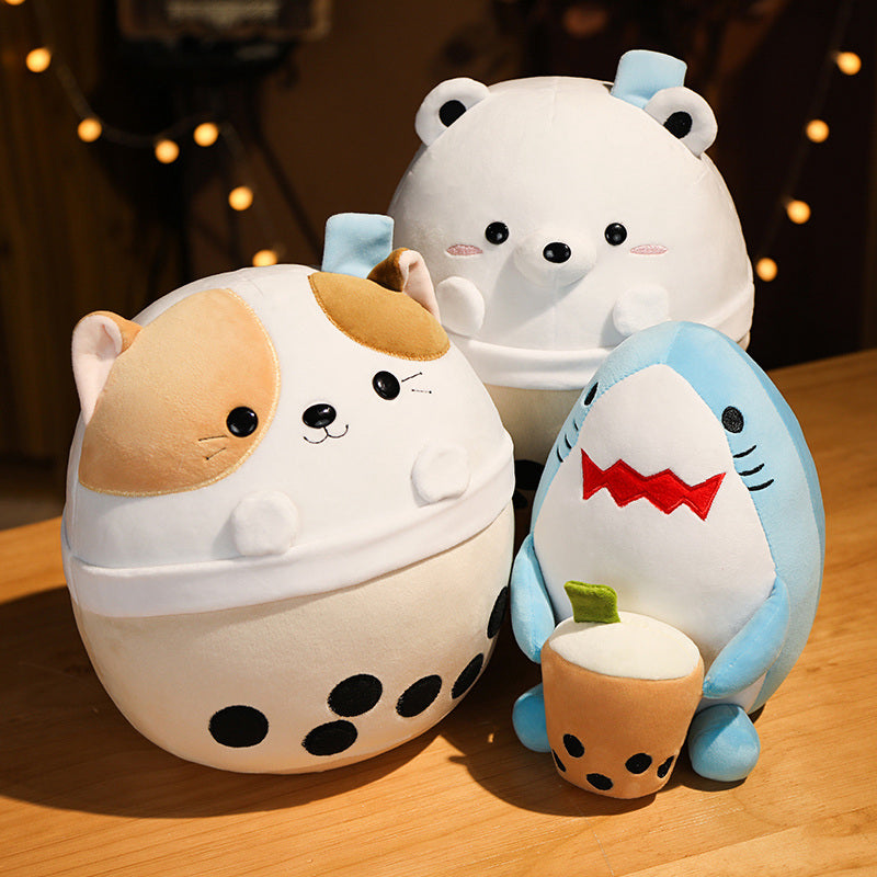 Adorable Boba Tea Animal Plush
