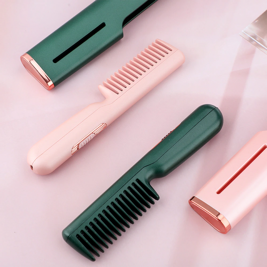 Portable Hair Straighter Comb Brush