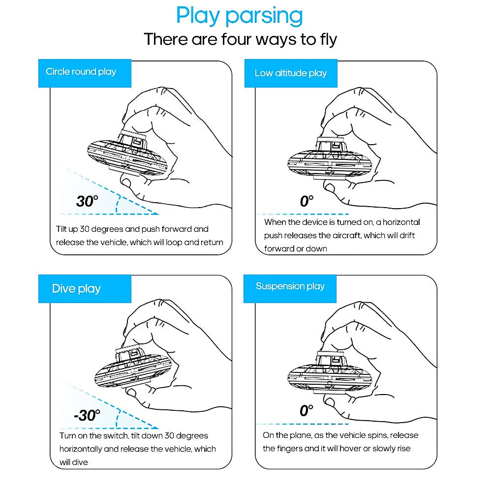 Flying Spinner Boomerang Mini UFO Fidget Toys