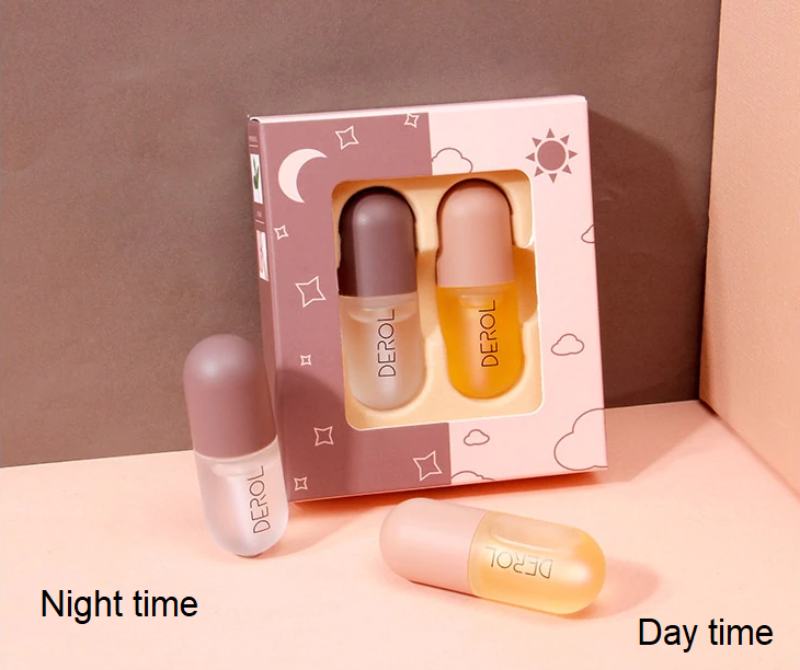 Magic Plumping Lip Gloss 2 Pcs Set - Day & Night Time
