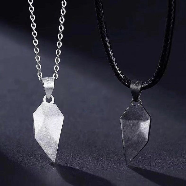 Magnetic Heart Couple/Friendship Necklace Set