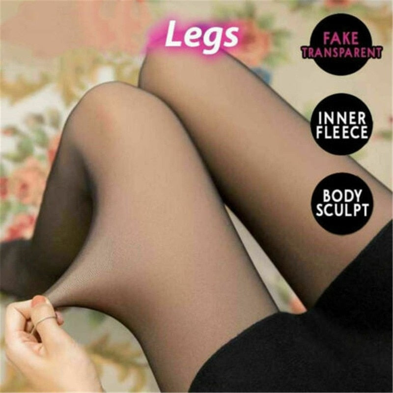 Ultra Thick Warm & Slimming Velvet Fleece Tights
